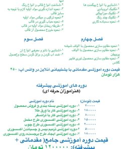 دوره مقدماتی آموزشی تولید اکسسوری سنگ مصنوعی (هنرآموزان مبتدی) لیرا آیکون